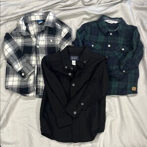 Toddler boys 2/3T button down shirt bundle 3for10!